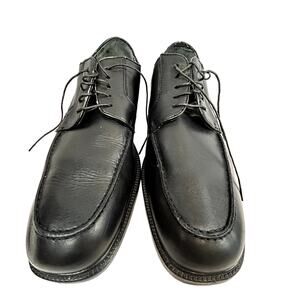 Dockers prostyle Size 13M Oxfords tie-up dress black leather shoes